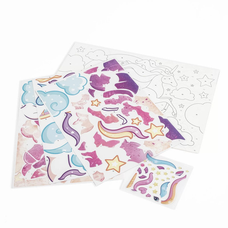 Wyklejanka po numerach Jednorożec Kidea