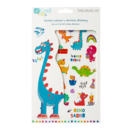 Tatuaże świecące w ciemności Dinozaury