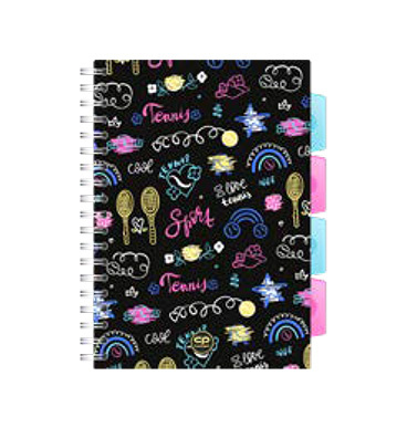 Kołozeszyt A5 100k kratka PP Coolpack tennis star