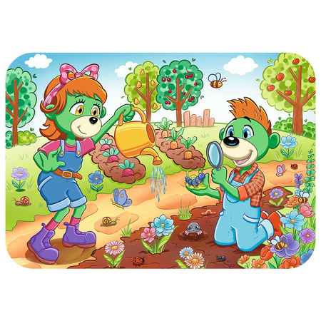 Puzzle 24 Drewniane Poznaj Rodzinę Treflików 20263