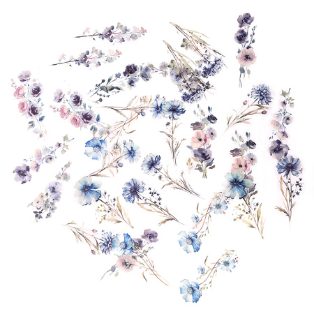 Naklejki Pet Kwiaty Meteor Blue 30 szt.