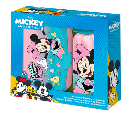 Bidon aluminiowy + śniadaniówka Minnie MN30011