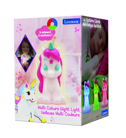 Lampka nocna 3D Jednorożec Lexibook NLJ01UNI