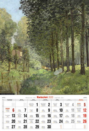 Kalendarz 2026 A3 Impresjoniści A3-10
