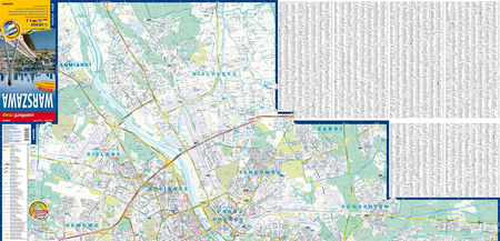 Warszawa plan miasta 1:29 000 laminat