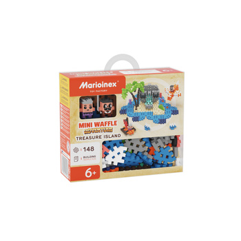 Klocki konstrukcyjne Waffle mini Wyspa Skarbów 148 elementów