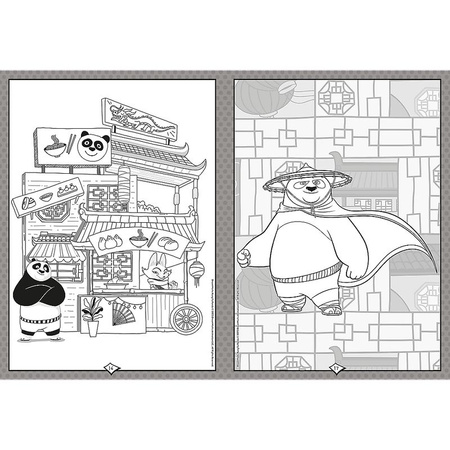 Kung Fu Panda. Kolorowanka. Malbuch. Colouring book