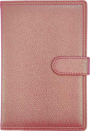 Kalendarz 2026 A5 tygodniowy z zapięciem hologram różowy