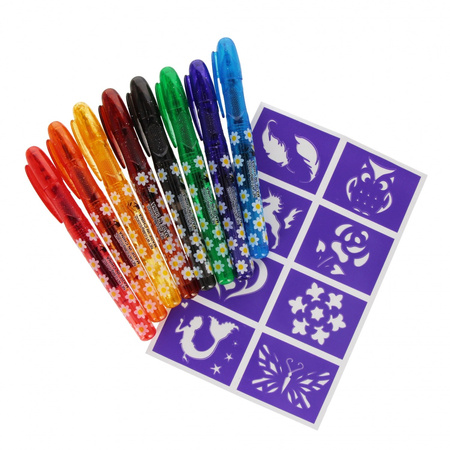 Długopis do tatuażu 8 kolorów