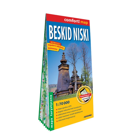Beskid Niski mapa turystyczna 1:70 000 laminat 2023