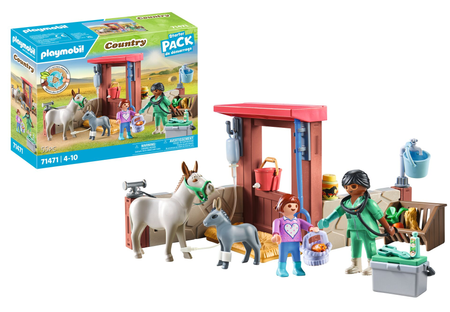 Playmobil Weterynarz z osiołkami 71471