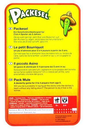 Gra Balansujący Osiołek w metalowej puszce