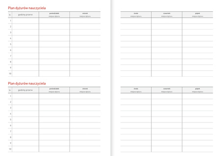 Kalendarz nauczyciela 2025/2026 B6T PCV bezbarwny EKO