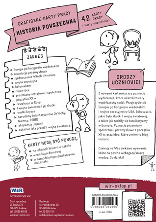 Historia powszechna graficzne karty pracy dla klasy 7