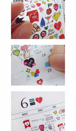 Naklejki ozdobne Zalotne Serca