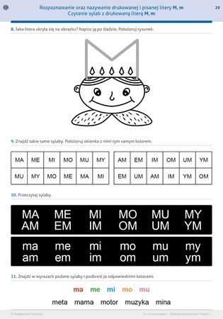 To co mnie wspiera Edukacja polonistyczna Poziom I