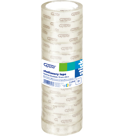 Taśma biurowa GRAND 12x20 1 słupek 12szt.
