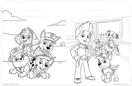 Przyjaźń na 4 łapy. Psi Patrol. Superkolory