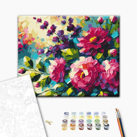 Malowanie po numerach BRUSHME 40x50 cm Kwiaty Lata