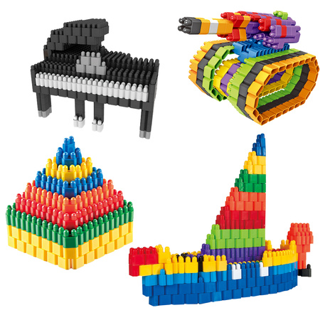 Klocki małych geniuszy cegiełki 498 elementów