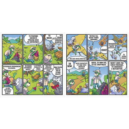 Komiks Spy Guy. Dinozaury
