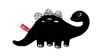 Dinozaur szeleszcząca szmatka kontrastowa