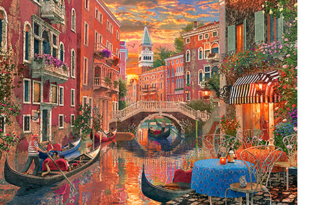 Puzzle 1500 Romantyczny wieczór w Wenecji C-151981-2