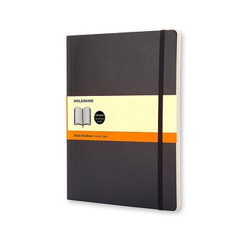 Notes Moleskine classic XL 19x25cm w linie czarny