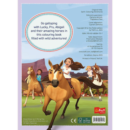 Mustang z dzikiej doliny. Kolorowanka. Malbuch. Colouring book. Spirit