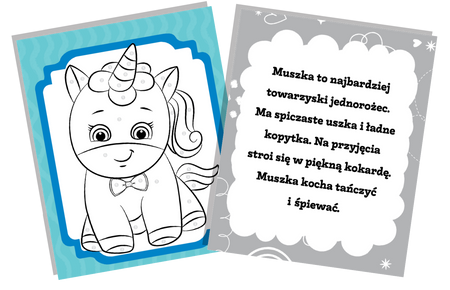 Jednorożce w krainie barw. Moje jednorożce. Ulubione kolorowanki