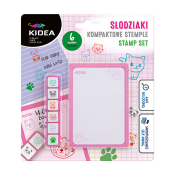 Stemple kompaktowe słodziaki 6 kolorów Kidea