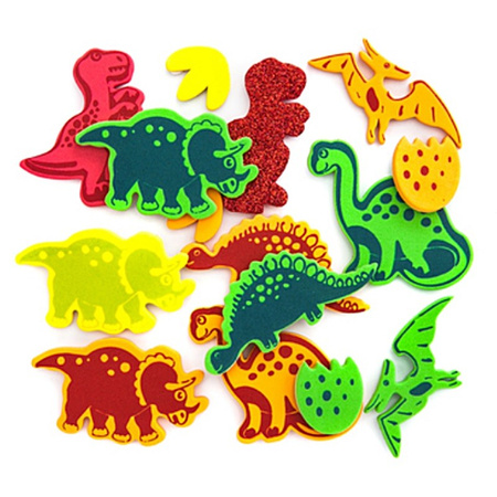 Naklejki z pianki Dinozaury 20 szt.