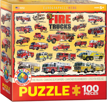 Puzzle 100 Smartkids Fire Trucks 6100-0239
