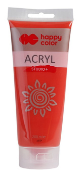 Farba akrylowa Studio 200 ml jasnoczerwony kadmowy Happy Color