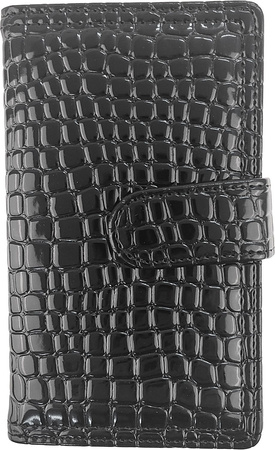 Kalendarz 2026 B6 dzienny z zapięciem krokodyl czarny