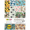 Blok z motywami Animals Wild Happy Color A4 80g 16 ark.