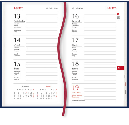 Terminarz 2026 Kieszonkowy tygodniowy 01