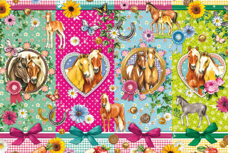 Puzzle 200 PQ Szczęśliwe Konie 113345