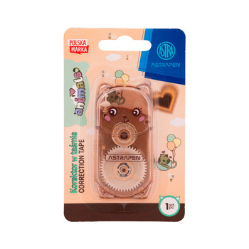 Korektor w taśmie z uszkami ASTRAPEN Animals - 1 szt. blister