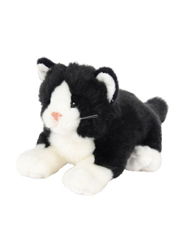 Maskotka ZOO Kot leżący czarny 30cm