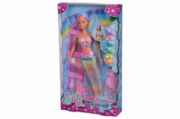 Lalka Steffi tęczowa syrena