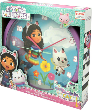 Zegar ścienny 25cm Gabby's Dollhouse GD00021