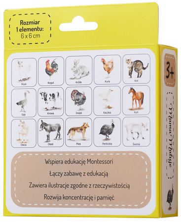 Gra Memo Zwierzęta wiejskie