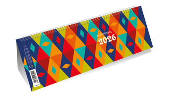 Kalendarz 2026 ze spiralką 1/2 formatu A4 poziomy