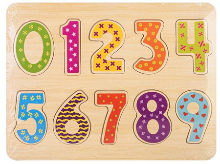 Układanka drewniana Cyfry