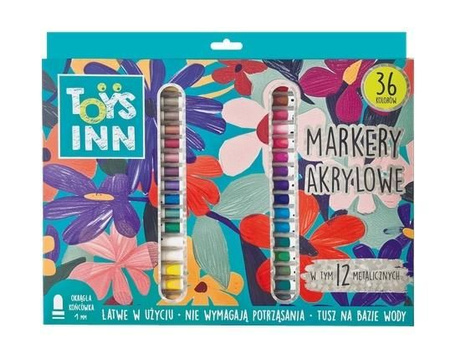 Markery akrylowe Toysinn STN 9650 36 sztuk
