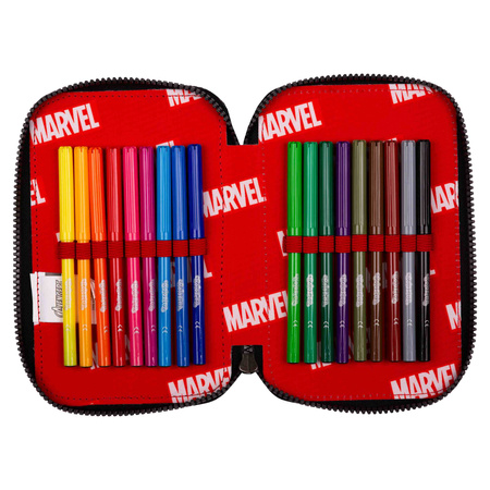 Piórnik 2-komorowy z wyposażeniem CoolPack Disney Core  jumper 2 Avengers