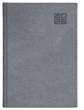 Kalendarz 2026 Aluminium Standard A4 tygodniowy srebny