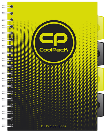 Kołobrulion B5 Coolpack 100 kartek Gradient LEMON