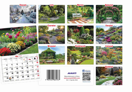 Kalendarz 2026 Ogrody KA-11